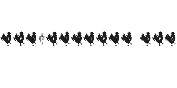 Rooster*Letters Regular Logo