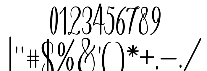 RoosterScript Font OTHER CHARS