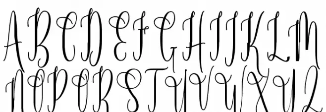 RoosterScript Schriftart Groß