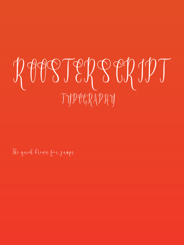 RoosterScript Poster