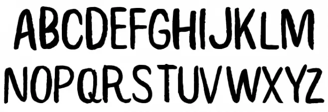 Root Beer Schriftart Groß