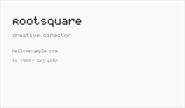 RootSquare Business Card