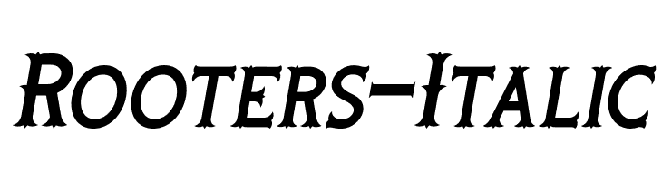 Rooters-Italic  Скачать бесплатные шрифты
