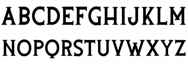 Rooters Font LOWERCASE