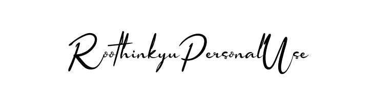 Roothinkyu Personal Use  لخطوط تنزيل