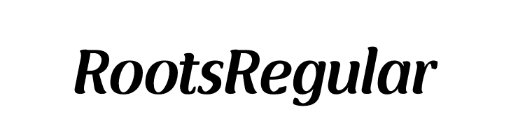 Roots Regular  नि: शुल्क फ़ॉन्ट्स डाउनलोड