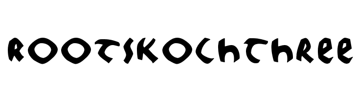 RootsKochThree  Frei Schriftart Herunterladen