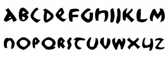 RootsKochThree Schriftart Groß