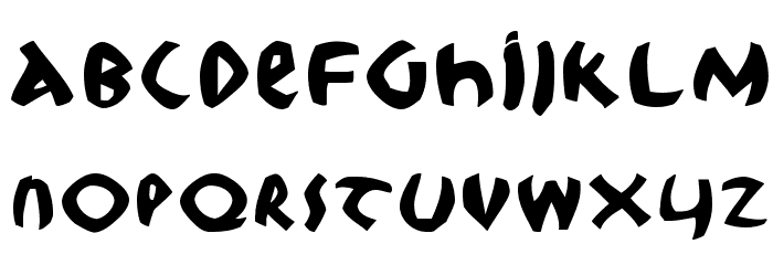 RootsKochThree Font LOWERCASE