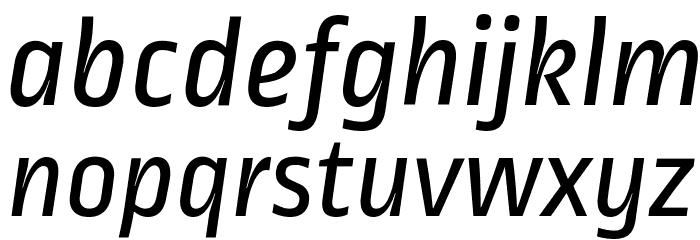 Ropa Sans Italic Font LOWERCASE