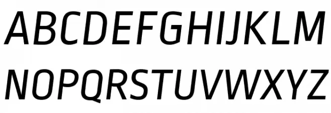 RopaSans-Italic Schriftart Groß