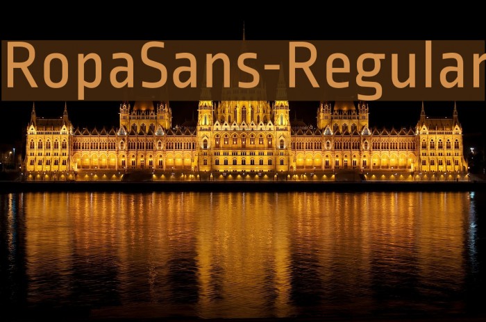 RopaSans-Regular Font examples