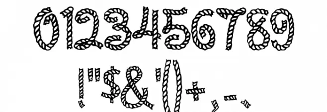 Rope MF Font Alte caractere