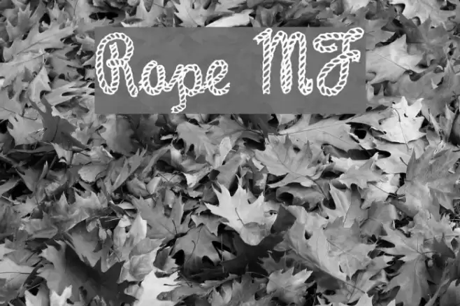 Rope MF Font examples