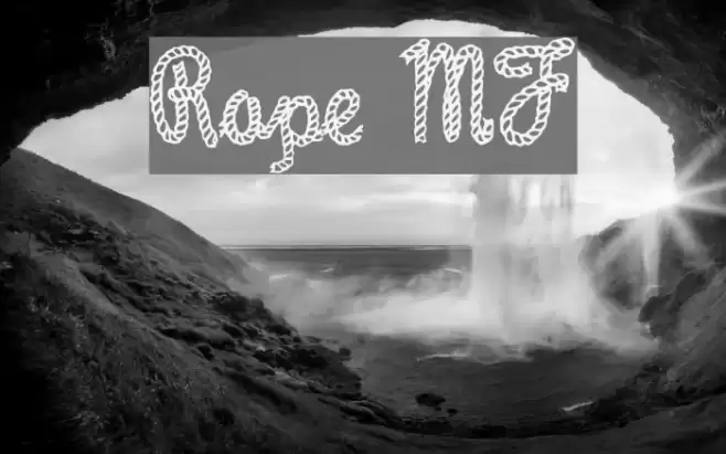 Rope MF Font examples
