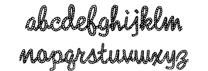 Rope MF Font LOWERCASE