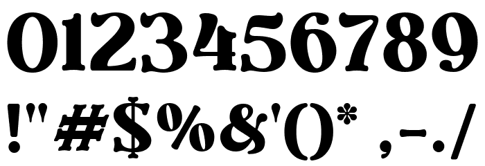 Ropers Regular Font OTHER CHARS