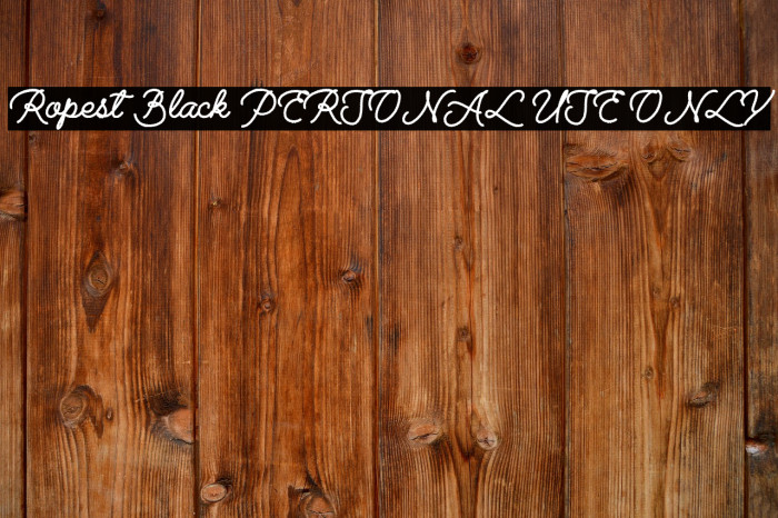 Ropest Black PERSONAL USE ONLY Font examples