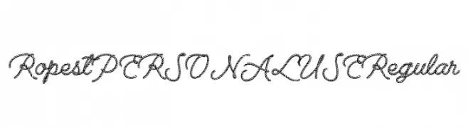 Ropest PERSONAL USE Regular  Frei Schriftart Herunterladen