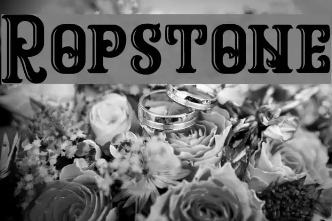 Ropstone Font examples