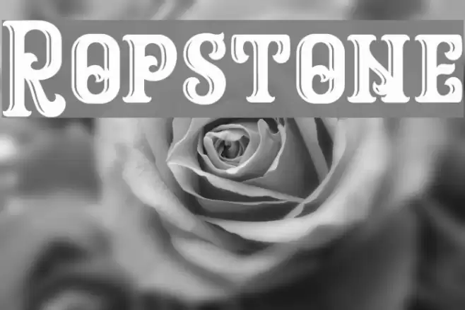 Ropstone Font examples