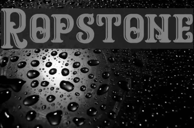 Ropstone Font examples