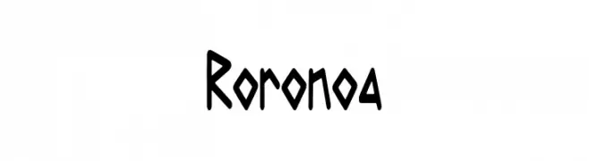 Roronoa  تنزيل الخطوط