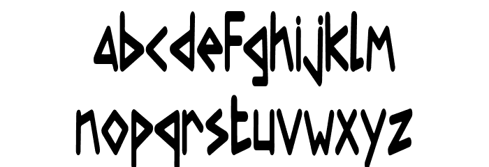 Roronoa Font LOWERCASE