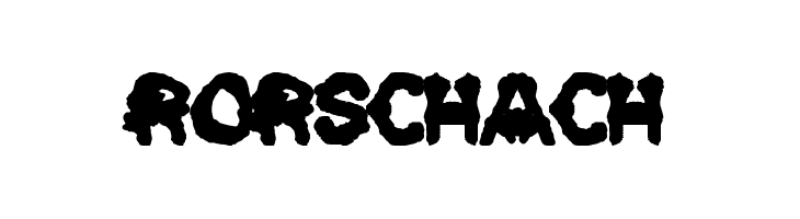 Rorschach Font