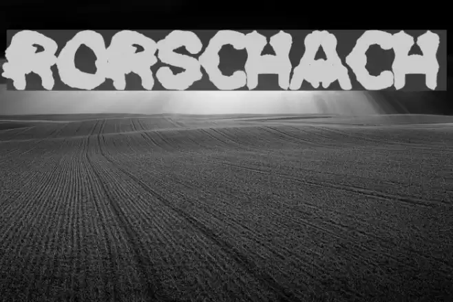 Rorschach Font examples