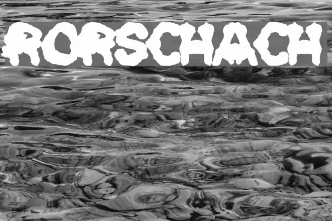 Rorschach Font examples
