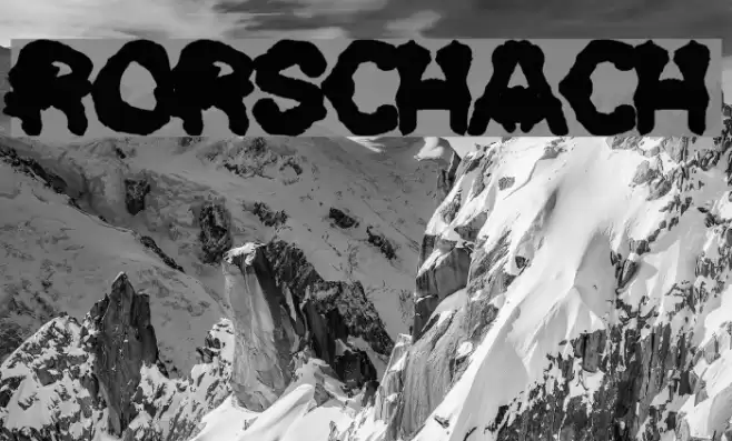 Rorschach Font examples
