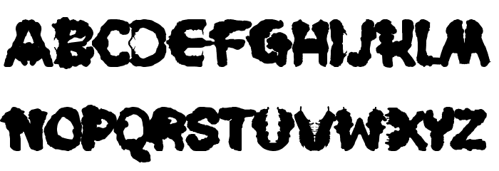 Rorschach Font LOWERCASE