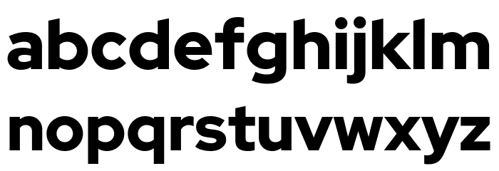 Rosa Sans Black Font LOWERCASE