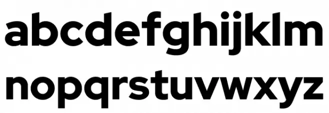 Rosa Sans Black Font LOWERCASE