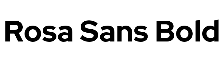 Rosa Sans Bold  Fuentes Gratis Descargar