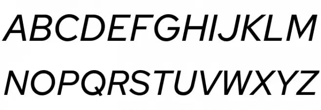 Rosa Sans Italic Fonte MAIÚSCULAS