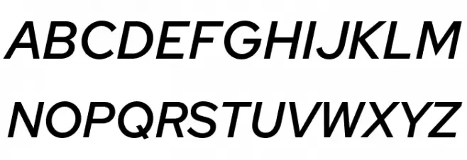 Rosa Sans Medium Italic Шрифта ВЕРХНИЙ