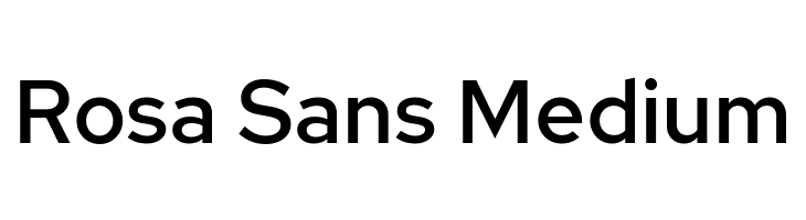 Rosa Sans Medium  フリーフォントのダウンロード
