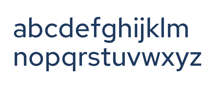 Rosa Sans Regular Lowercase