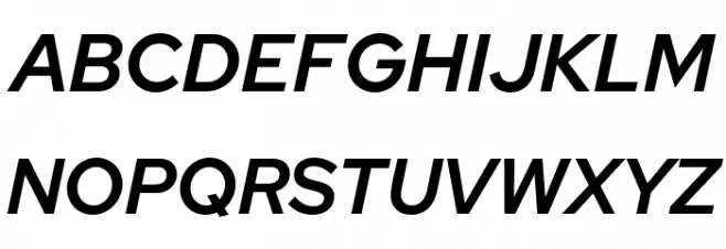 Rosa Sans SemiBold Italic Fonte MAIÚSCULAS