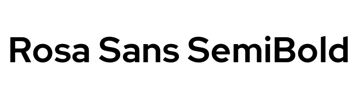 Rosa Sans SemiBold  Скачать бесплатные шрифты