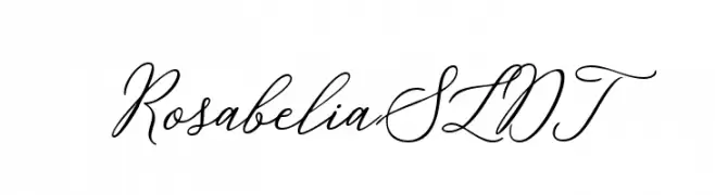 Rosabelia SLDT  Frei Schriftart Herunterladen