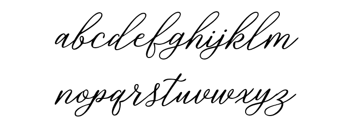 Rosabelia SLDT Font LOWERCASE