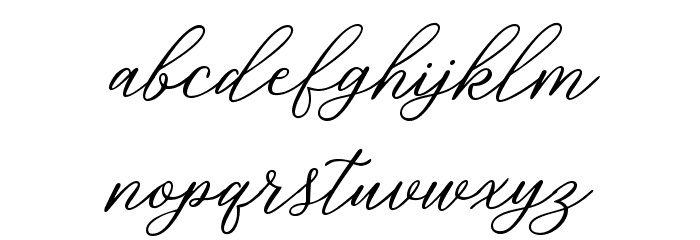 Rosabelia SLDT Font LOWERCASE