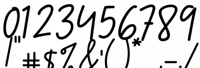 Rosabella Signature DEMO! DEMO! Font OTHER CHARS