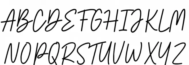 Rosabella Signature DEMO! DEMO! Font UPPERCASE