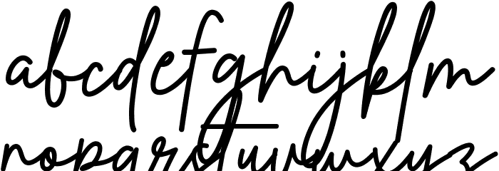 Rosabella Signature DEMO! DEMO! Caratteri MINUSCOLO