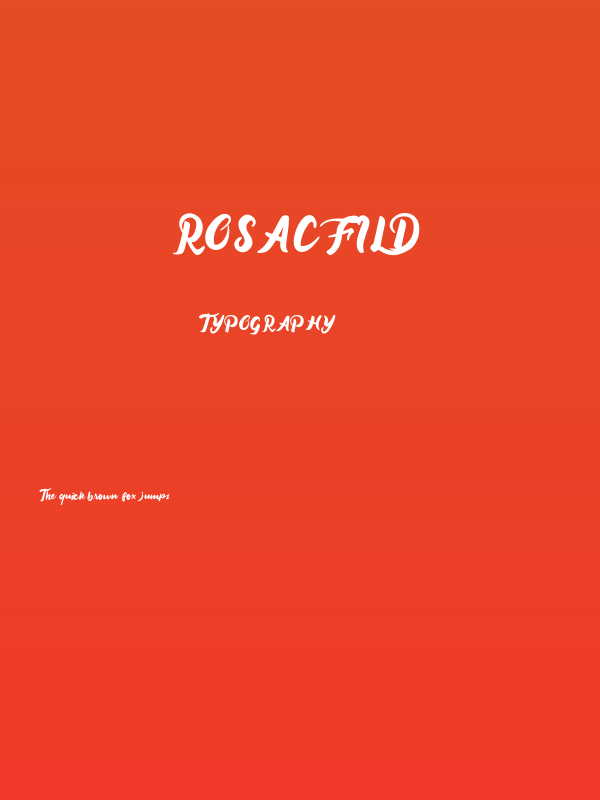 Rosacfild Poster