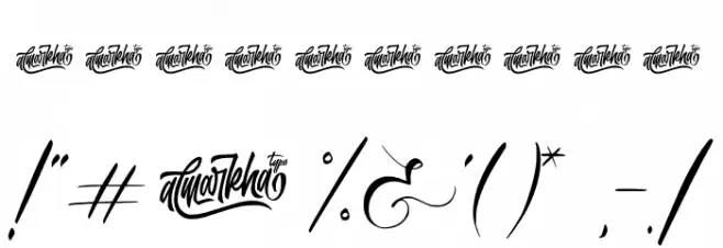 Rosadetta Font OTHER CHARS